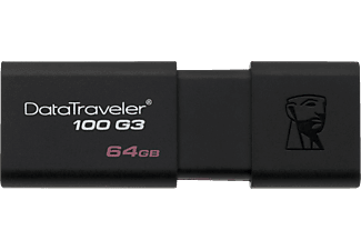 KINGSTON DataTraveler 100 G3 - Chiavetta USB  (64 GB, Nero)