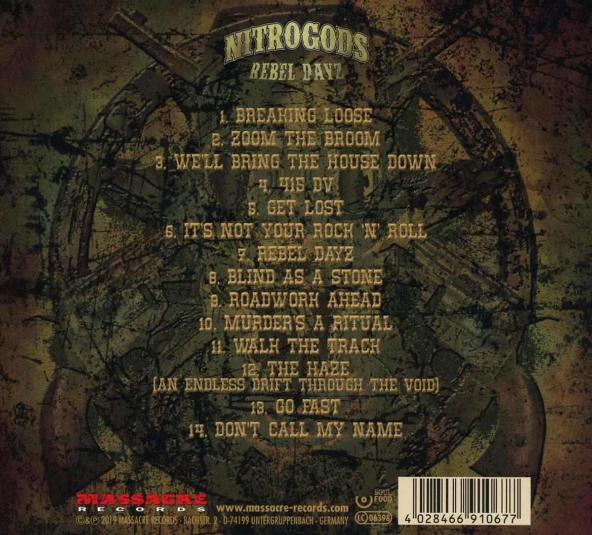 Nitrogods - Rebel Dayz (Digipak)  - (CD)
