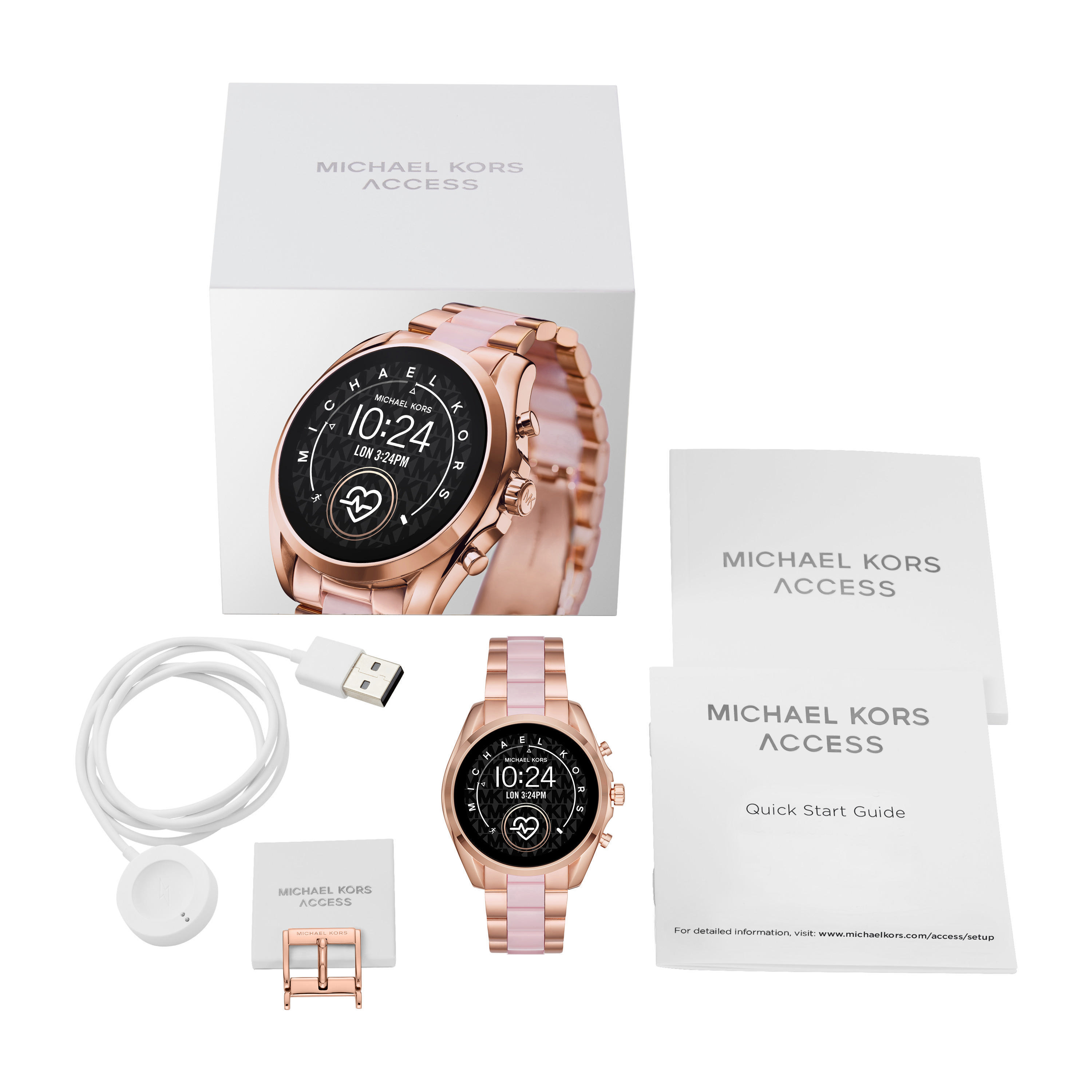 MICHAEL KORS MKT5090 Bradshaw Smartwatch Edelstahl Edelstahl, M, Roségold/Pink
