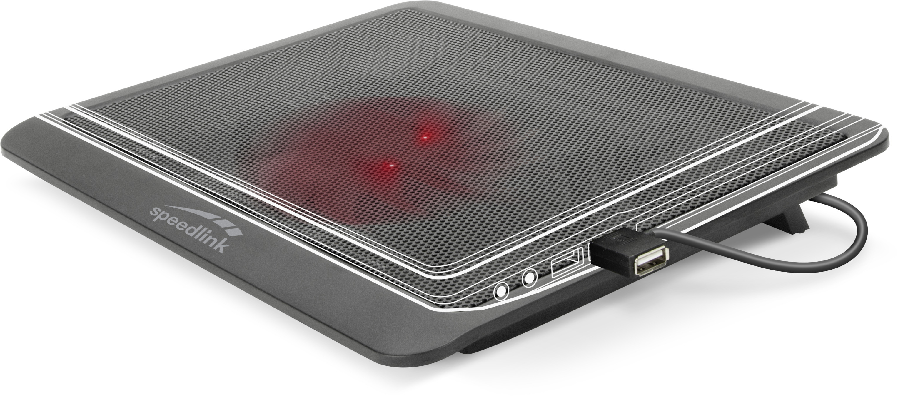 SPEEDLINK Airdrafter, Schwarz mit roter Beleuchtung
