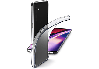 Funda - CellularLine FINECNOTE10T, Para Samsung Galaxy Note 10, 16 cm (6.3"), De TPU, Transparente