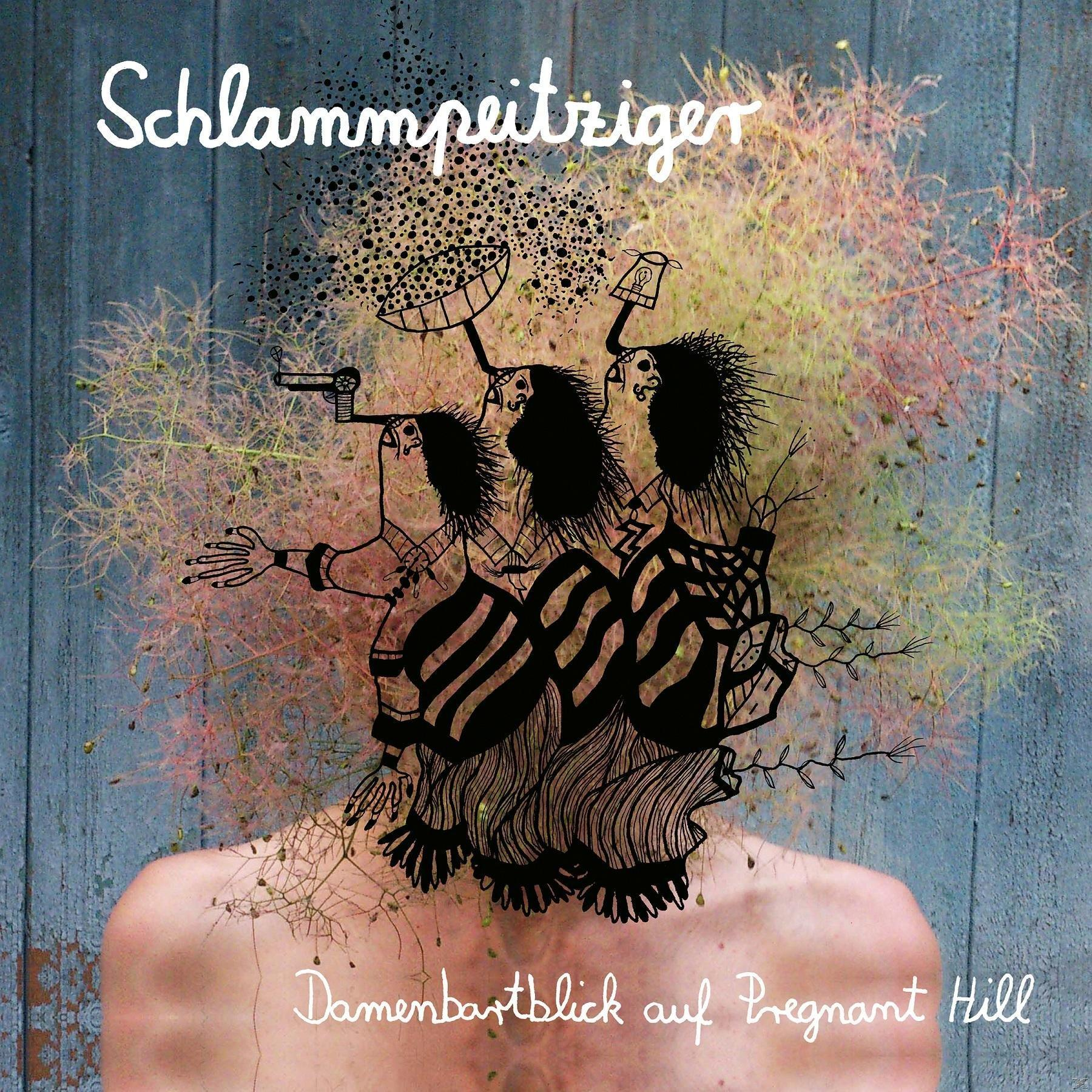 Albumcover: Cartoonfiguren mit Laub, Text auf Deutsch, vor blauem Holzuntergrund.