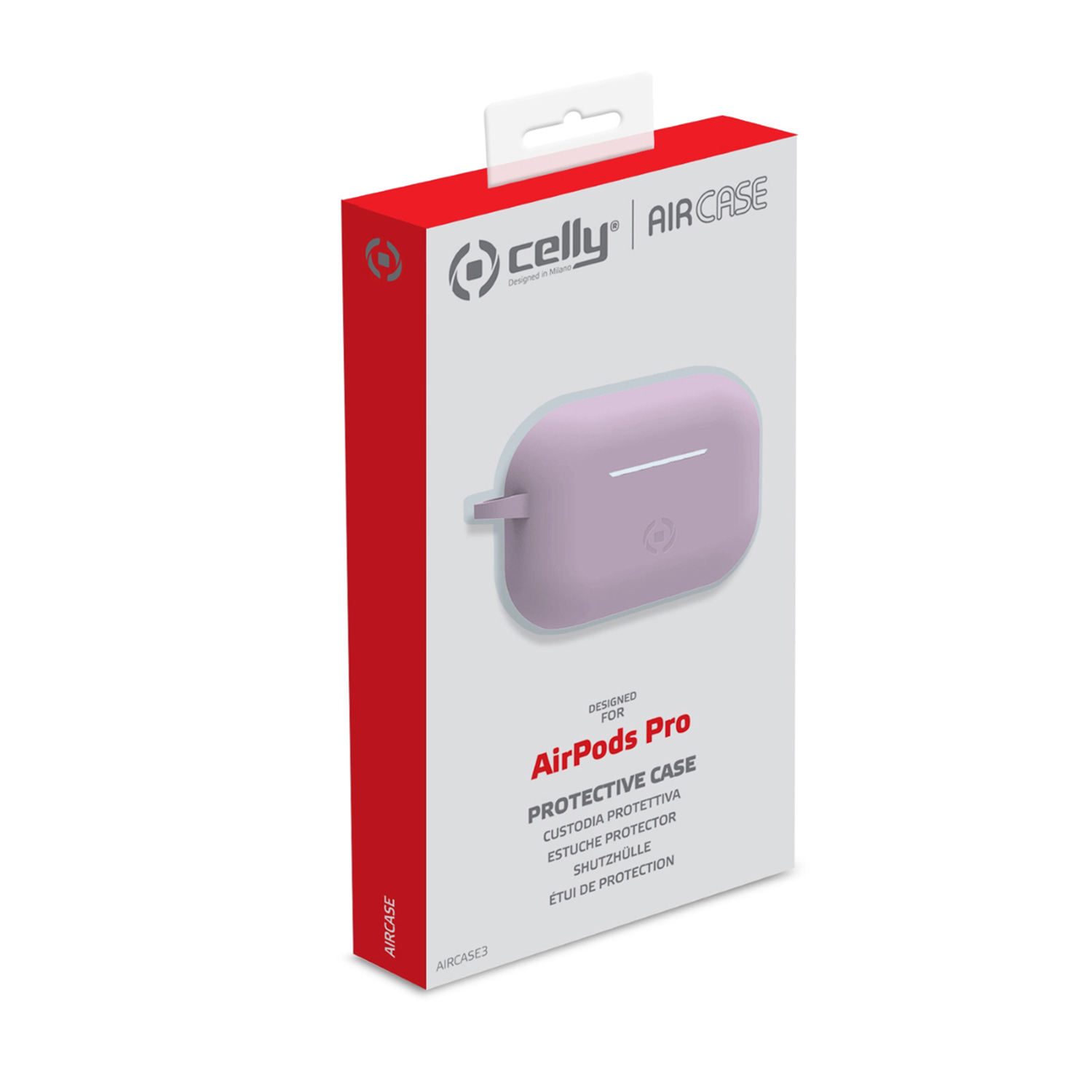 CELLY Schutzhülle Aircase für Apple AirPods Pro, rosa