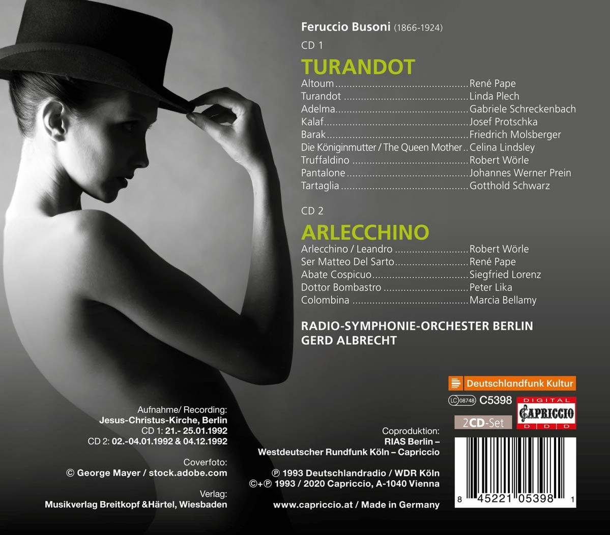 CD-Cover mit einer Frau mit Hut, Text in mehreren Sprachen und weißem Hintergrund.