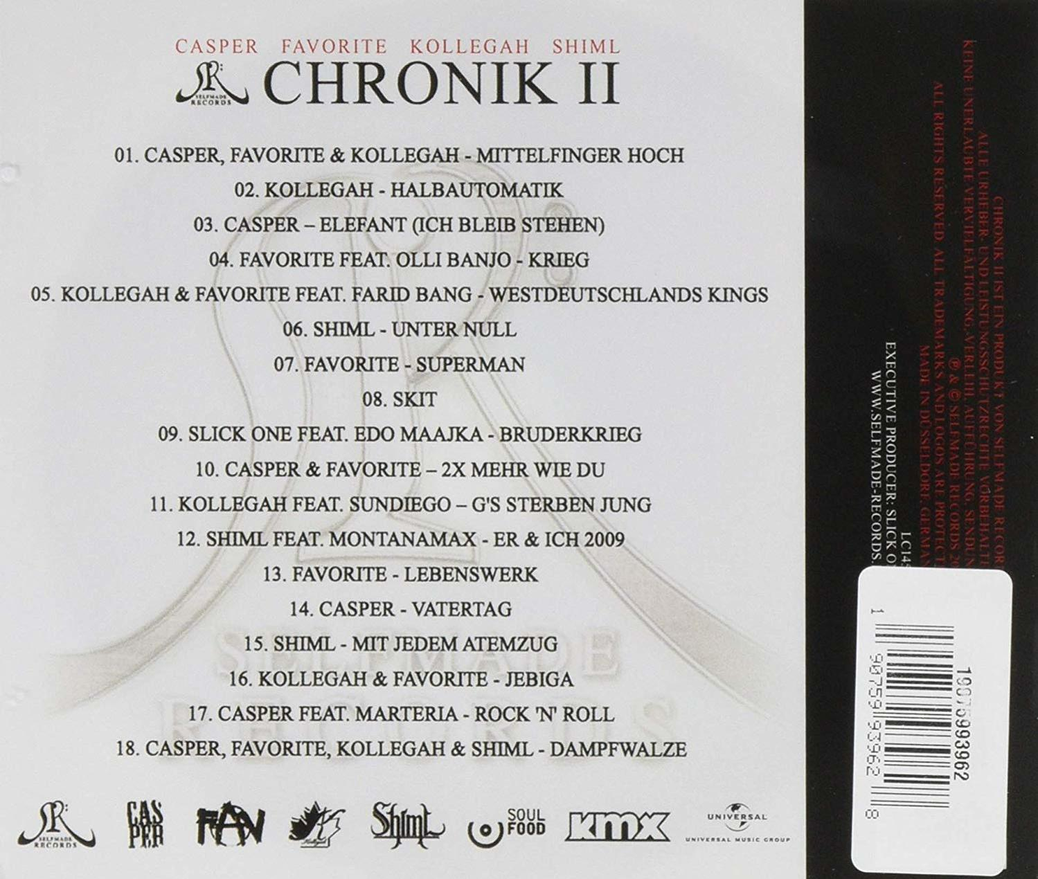 Casper, Favorite, Kollegah & Shiml - CHRONIK II  - (CD)