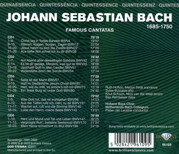 CD-Rückseite mit einer Titelliste auf weißem Hintergrund. Schwarzer Text. Mit einigen Details.