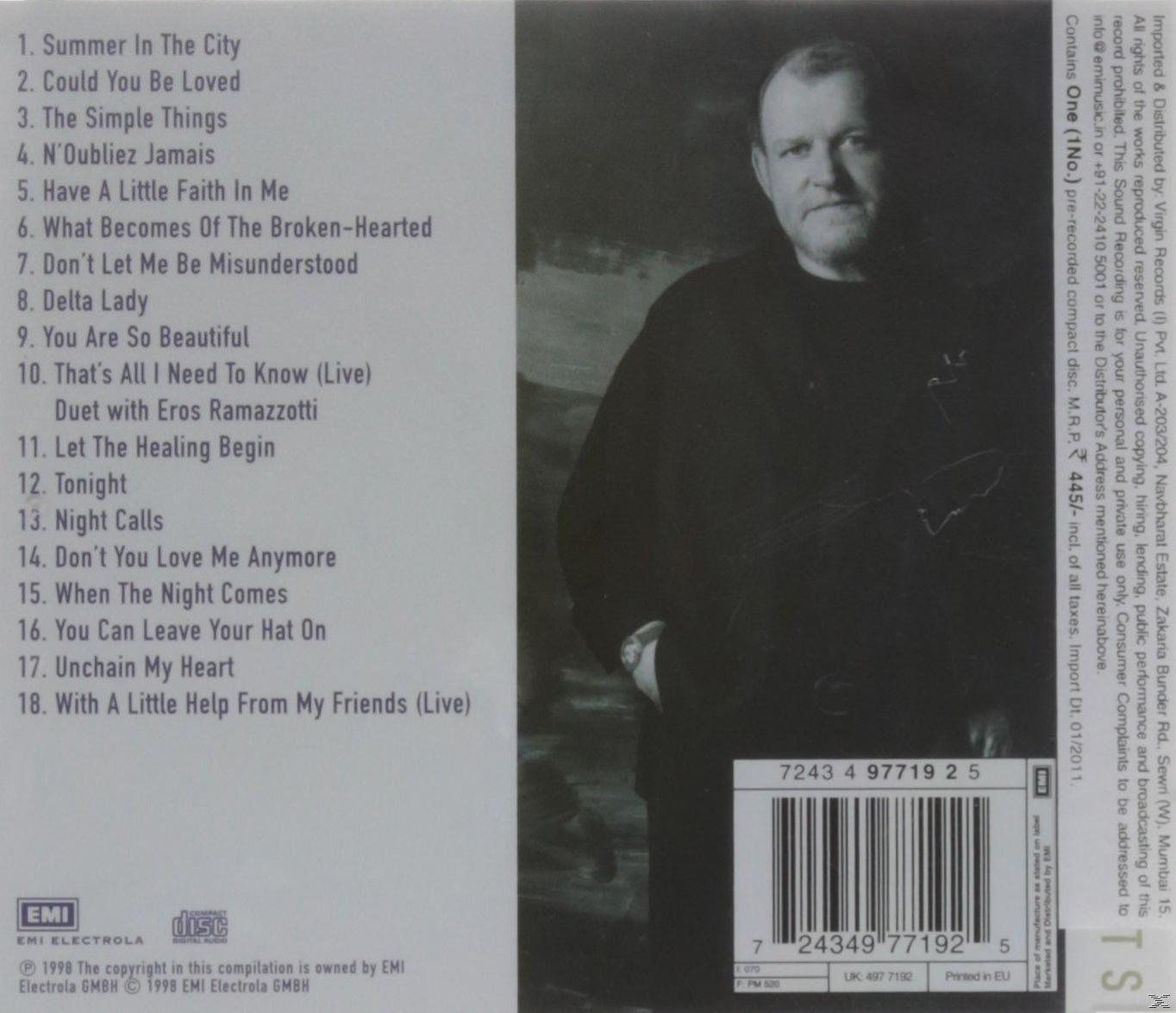Albumcover mit dem Gesicht eines Mannes. Enthält Titelliste und Albumtitel auf der linken Seite.