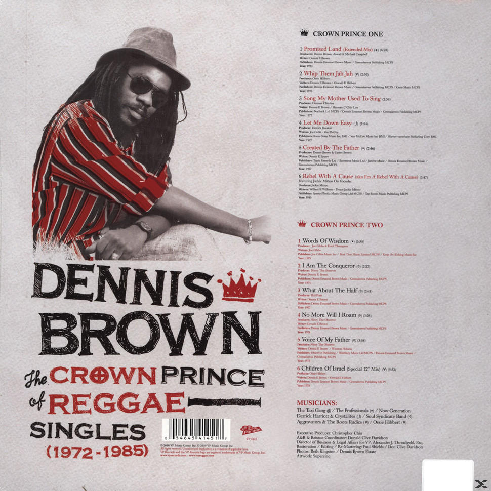 Dennis Brown (Vinyl) - Reggae Prince Of Crown 