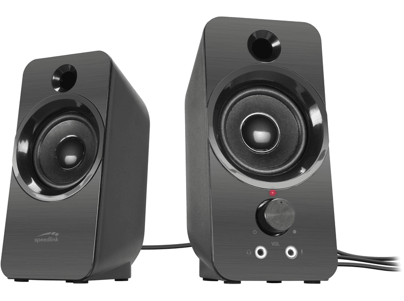 SPEEDLINK DAROC Stereo Lautsprecher schwarz; Stereo-Lautsprecher — Foto 5 von 5