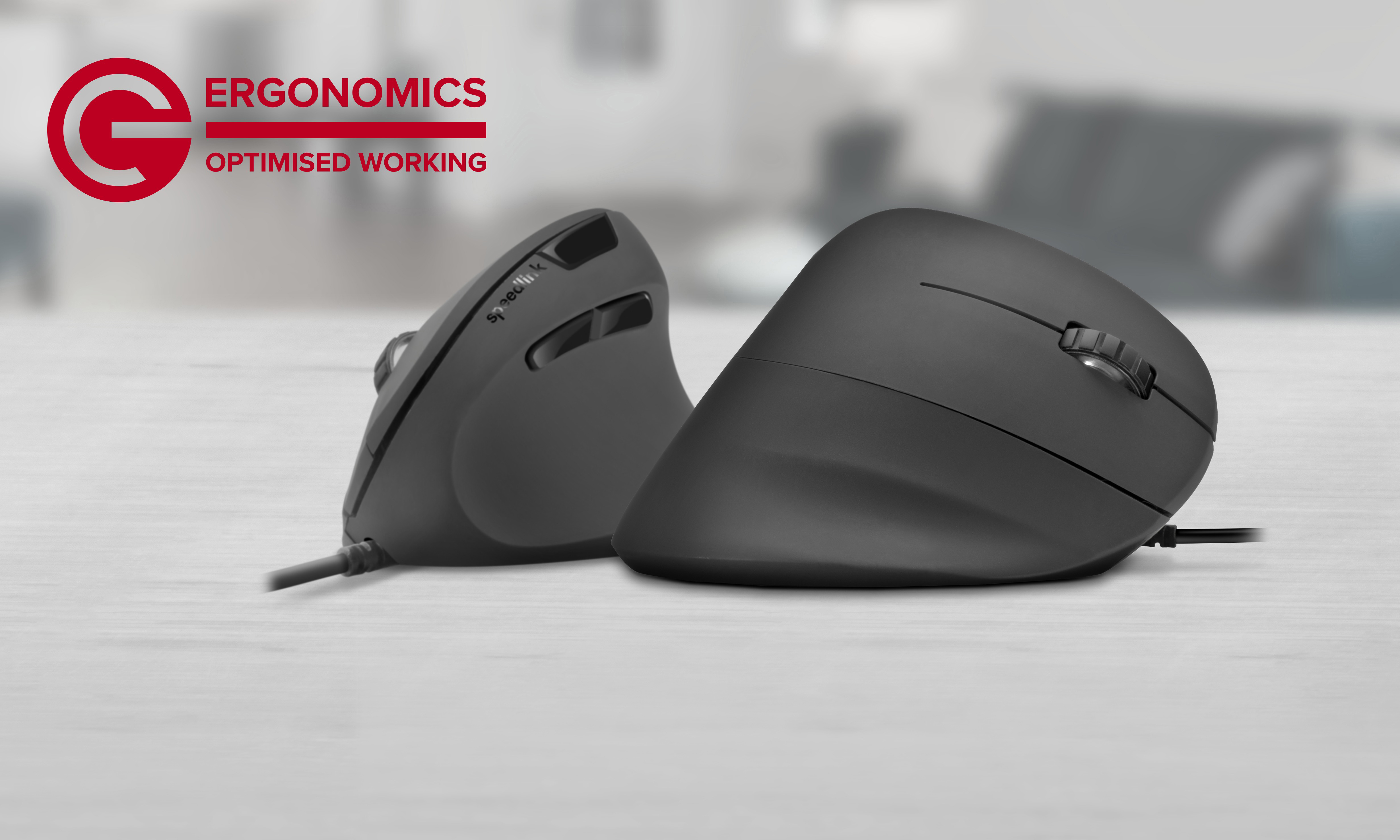 SPEEDLINK Piavo ergonomische Maus, Schwarz