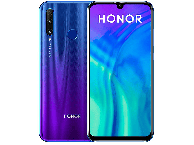 Móvil | Honor 20 Lite, Azul, 128 GB, 4 GB RAM, 6.21" FHD+, Kirin 710F ...