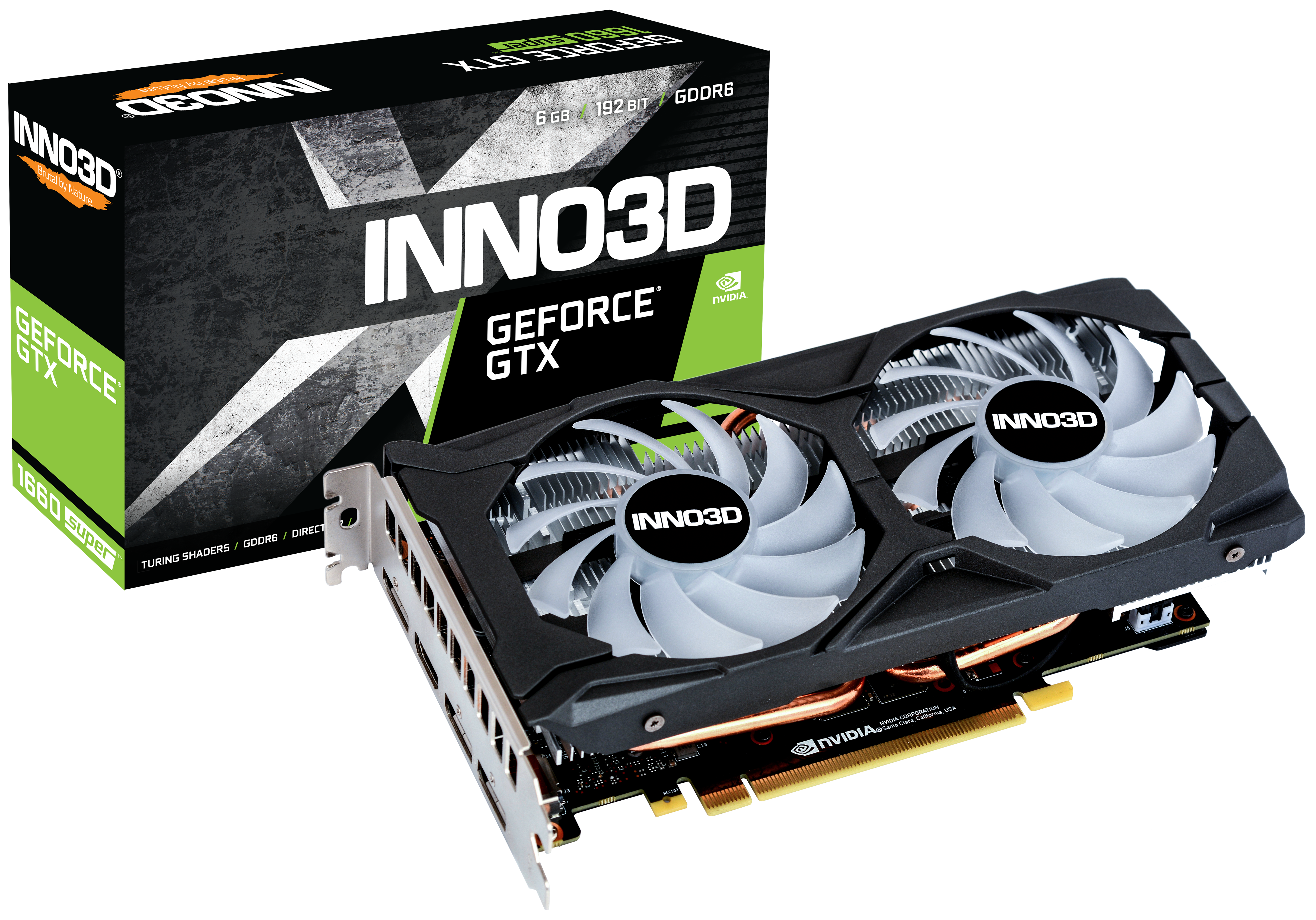 INNO3D Geforce® GTX 1660 SUPER™ Twin X2 OC RGB 6GB (N166S2-06D6X-1712VA15LB) (NVIDIA, Grafikkarte)