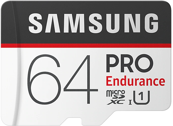 SAMSUNG Carte mémoire Pro Endurance microSD 64 GB Class 10 UHS-I (MB-MJ64GA/EU)