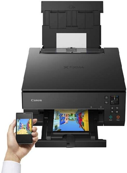 Impresora multifunción - Canon PIXMA TS6350, Impresora, escáner y copiadora, 4800 x 1200 ppp, Wi-Fi, Negro