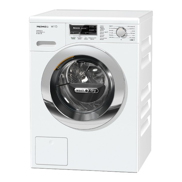 Lavadora secadora - Miele WTF 105 WCS SERIES 120, 7 Kg, 1600 rpm, CapDosing, Tambor protector, A, Blanco