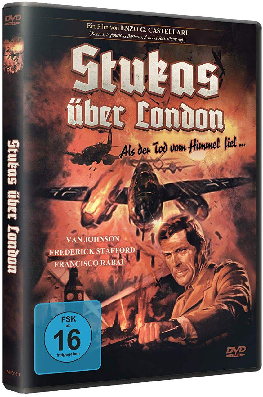DVD-Cover mit Flugzeug und Mann. Dunkle Farben. Deutscher Text.