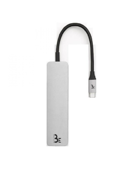 Hub - Blue Element Dock HDMI, USB 3.0, Lector de tarjetas SD y Micro SD, Plata