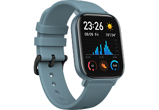 XIAOMI Amazfit GTS - Smartwatch (Larghezza: 20 mm / Lunghezza cinturino: 120 mm (lato lungo), 87 mm (lato corto), Silicone, Blu)