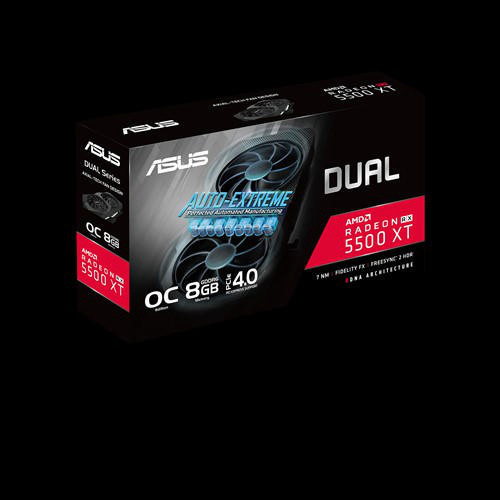 ASUS DUAL-RX5500XT-O8G-EVO (90YV0DV1-M0NA00) (AMD, Grafikkarte)