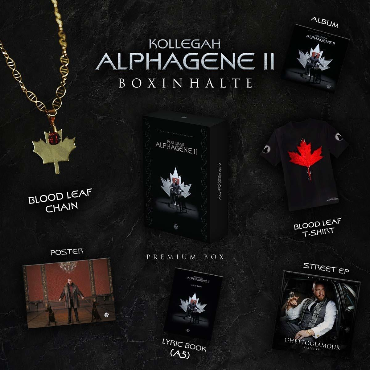 Eine Premium-Box mit Album, T-Shirt, Poster, Lyrikbuch und Street-EP.