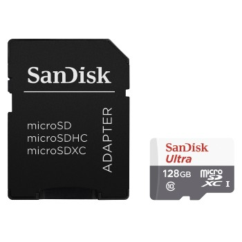 SANDISK Ultra®, Micro-SDXC Speicherkarte, 128 GB, 80 MB/s