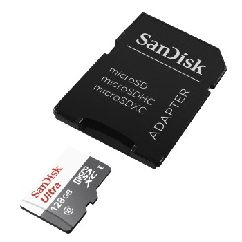 SANDISK Ultra®, Micro-SDXC Speicherkarte, 128 GB, 80 MB/s