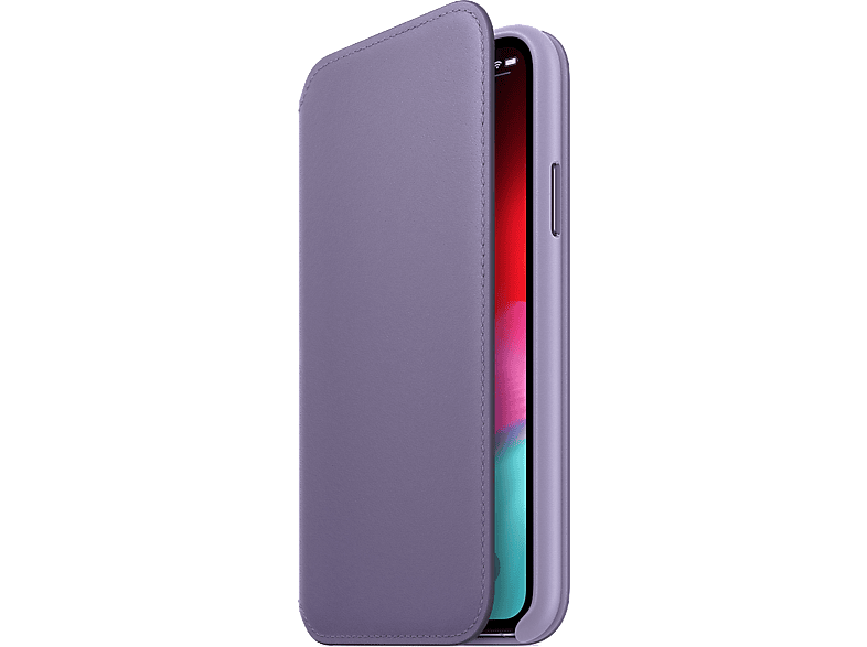 Apple Flip Cover Leather Folio Iphone Xs Max Lila (mvfv2zm/a)