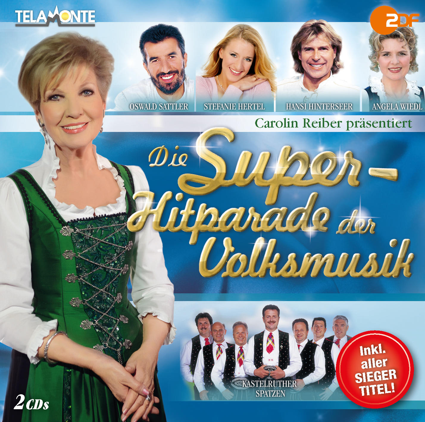 Albumcover: Die Super-Hitparade der Volksmusik, mit mehreren Künstlern.