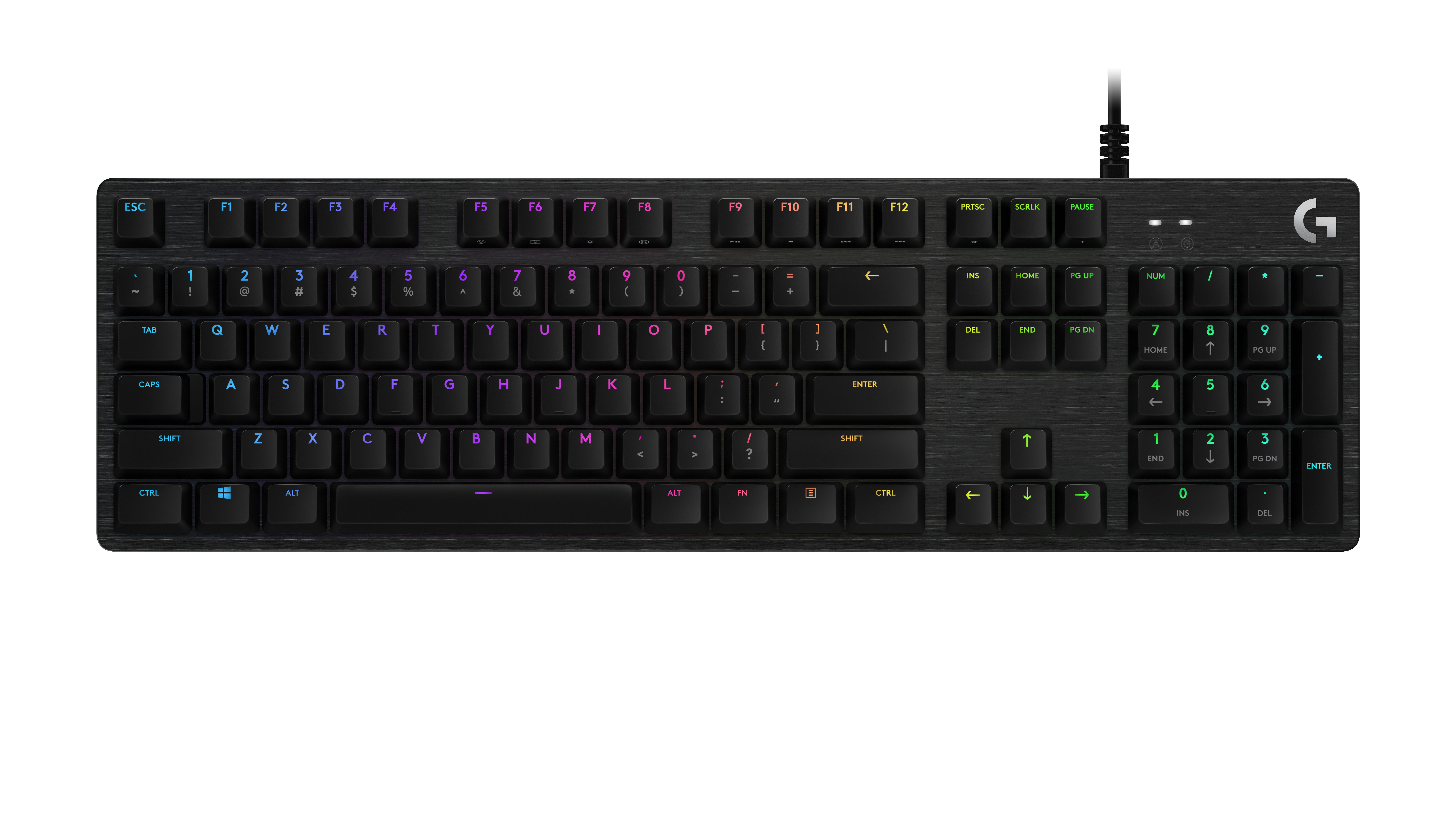 LOGITECH 920-009378 G512 Lightsync, Gaming Tastatur, Mechanisch, kabelgebunden, Schwarz