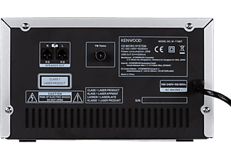 Microcadena - Kenwood M718BT, AUX, CD, Bluetooth, FM, USB, 2 x 25 W, Negro