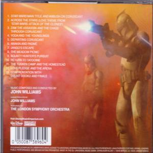 CD-Cover mit Star Wars Soldaten, blauem Laserstrahl und Filmtitel.