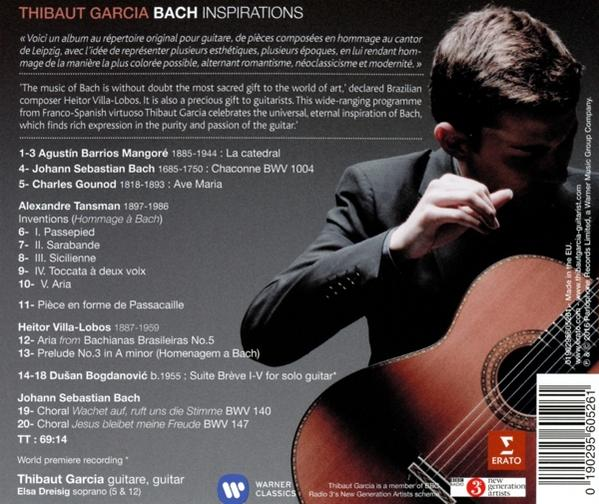 Thibaut Garcia, Elsa Dreisig - Bach Inspirations  - (CD)