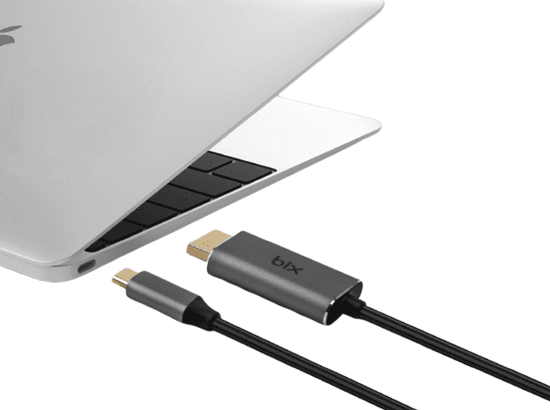daytona bx02hb type c den 4k hdmi cikisli 1 8m usb multimedya adaptor gri