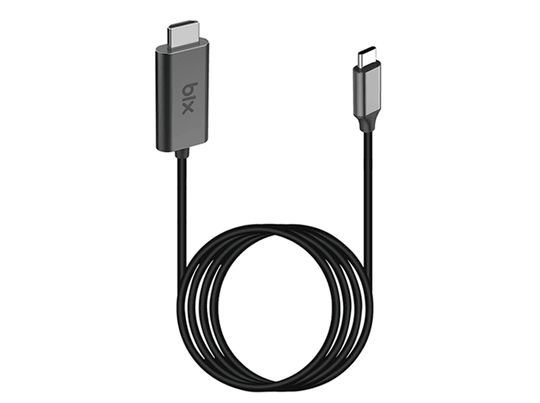 daytona bx02hb type c den 4k hdmi cikisli 1 8m usb multimedya adaptor gri