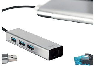 DAYTONA BX06HB USB 3.0 3 Port Hub ve Gigabit Lan Adaptör