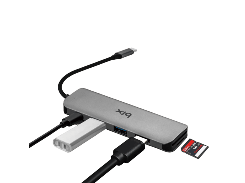 daytona bx09hb usb type c otg 2 port usb 3 0 4k hdmi pd hub gri