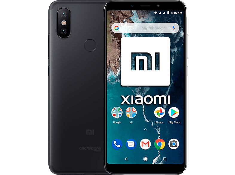 Móvil - Xiaomi Mi A2 Lite, Negro, 32 GB, 3 GB RAM, 5.84", Snapdragon 625, 4000 mAh, Android