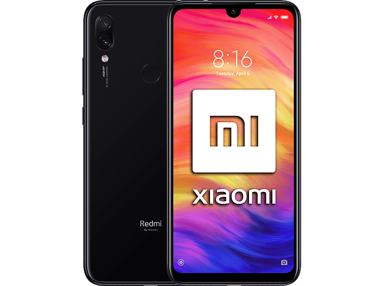 Móvil - Xiaomi Redmi Note 7, Negro, 32 GB, 3 GB RAM, 6.3", Snapdragon 660, 4000 mAh, Android