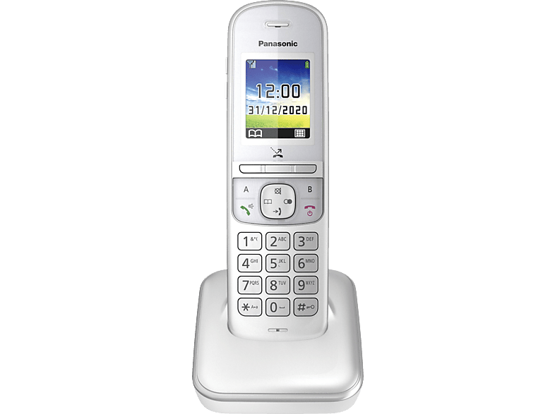 Telefon (Mobilteile: Schnurloses KX-TGH710GG PANASONIC 1) in Silber SATURN | kaufen Telefon Schnurloses