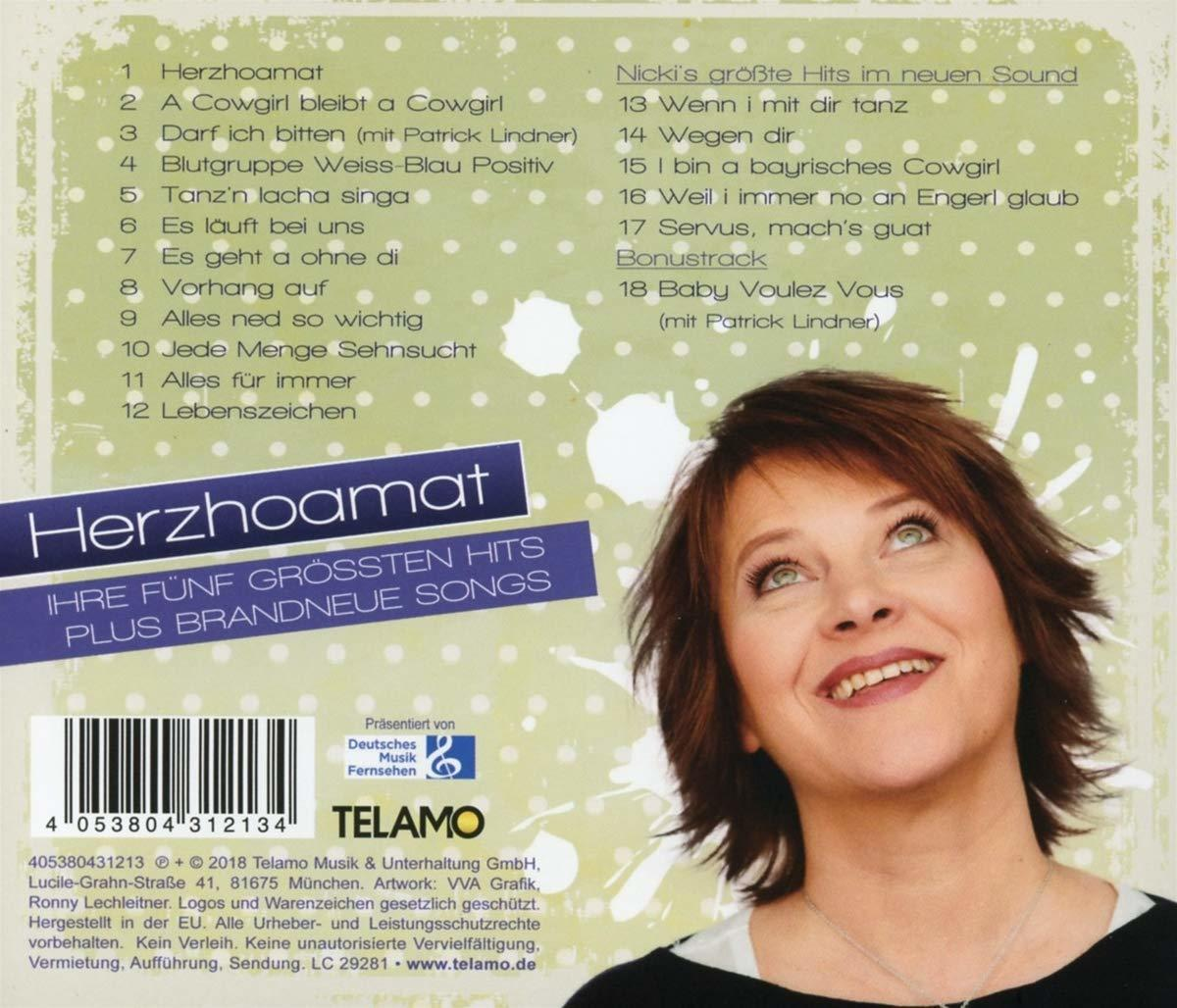 Albumcover mit lächelnder Frau und Albumtitel.