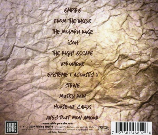 Die CD-Rückseite zeigt die Songliste.