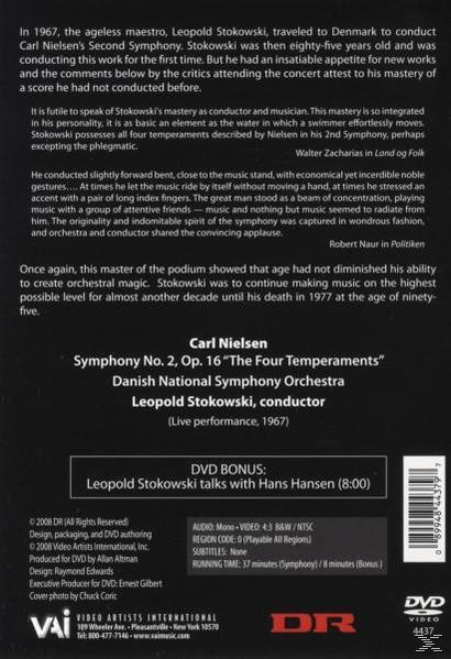 Leopold Stokowski So National Carl - - 2 Sinfonie Op.16 August Danish Nielsen, - (DVD)