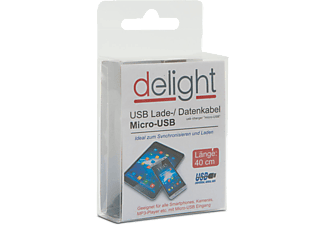 DELIGHT 55440-10 Micro USB kábel, 40 CM