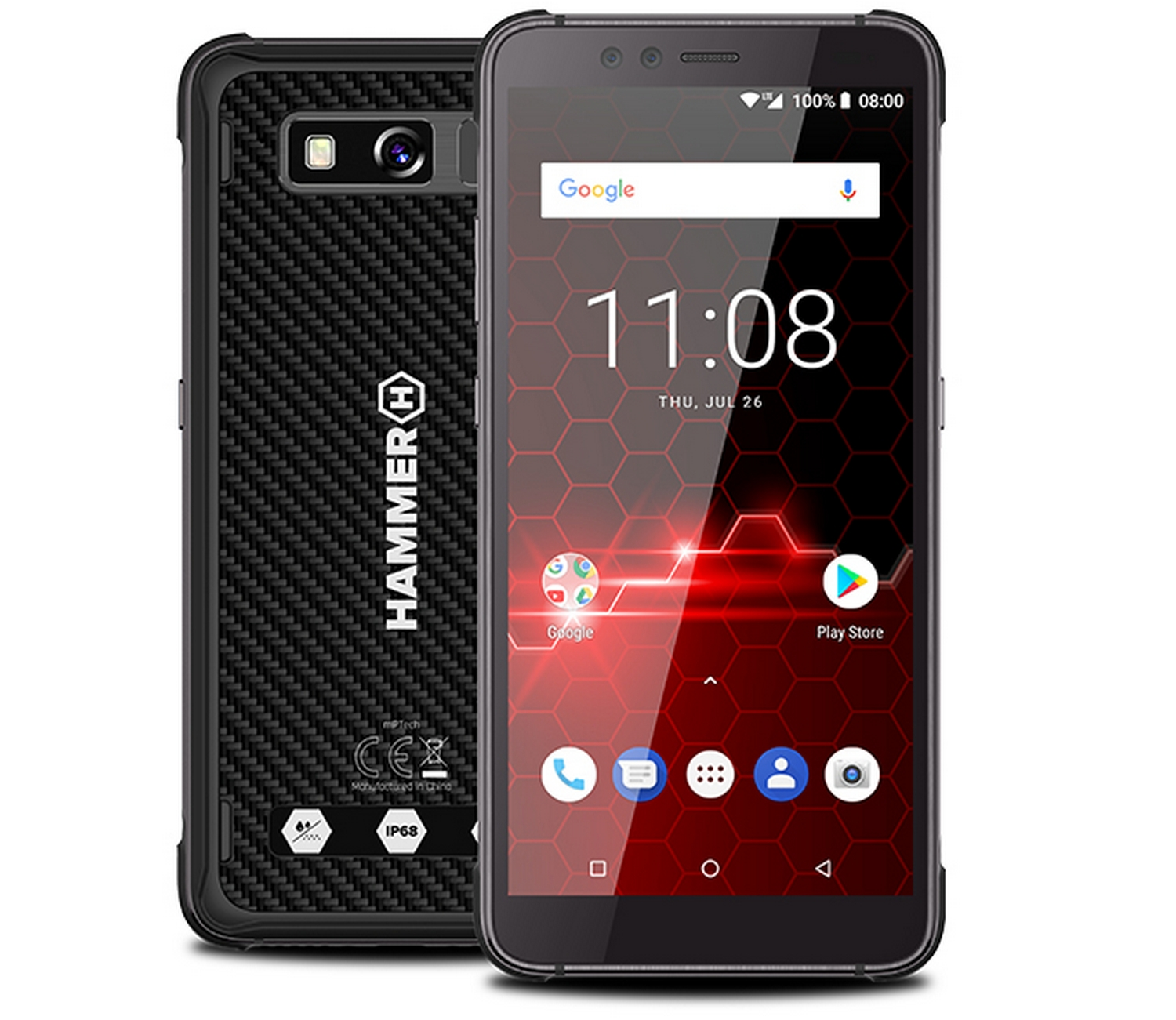Hammer Blade 2 Pro, Negro, 128 GB, 6 GB RAM, 5.72" HD,, 3900 mAh, Android