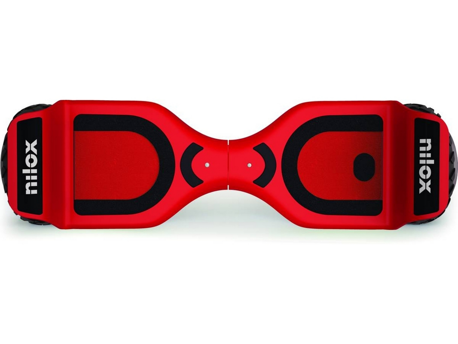 Hoverboard - Nilox 2.0, 6.5", 10 km/h, 360 W, Autonomía 12 Km, Hasta 100 Kg, Rojo