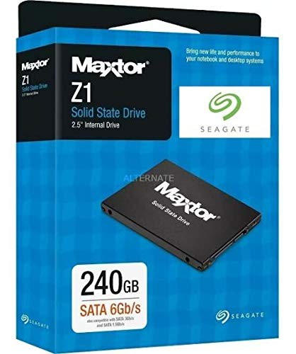 Disco duro interno - Seagate YA240VC1A001 MAXTOR Z1 240GB SSD Negro
