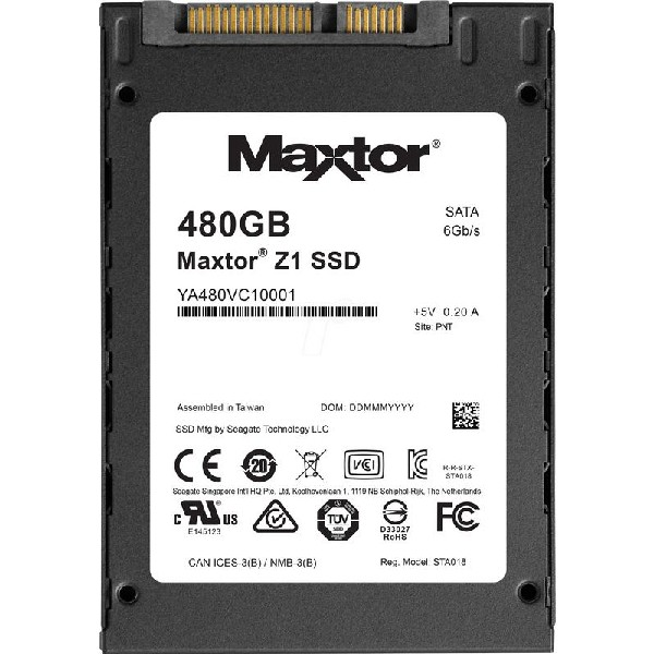 Disco duro interno - Seagate YA240VC1A001 Maxtor Z1, 480GB SSD, Negro