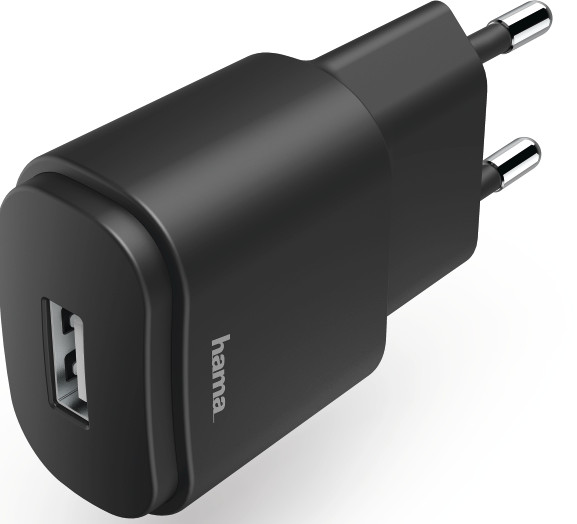 HAMA USB-oplader 1.2 A Zwart (183260)