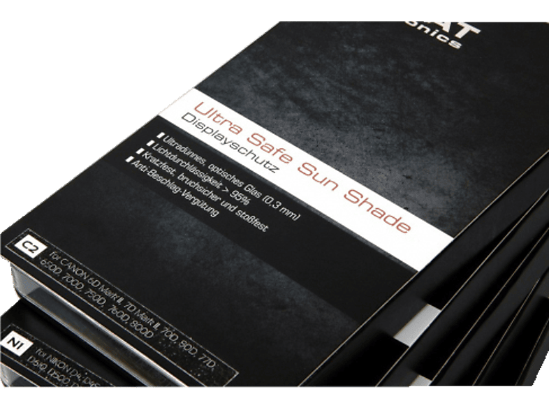 CARAT 11447 Electronics Ultra Safe Sun S1, Displayschutz, Klar/Schwarz