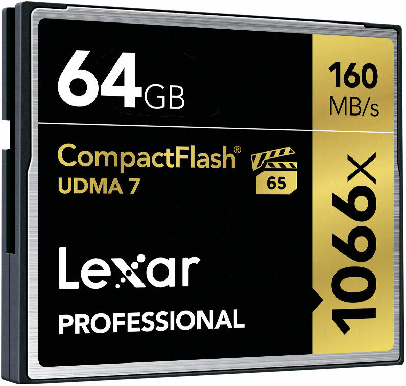 LEXAR Professional 1066x, Compact Flash Speicherkarte, 64 GB, 160 MB/s